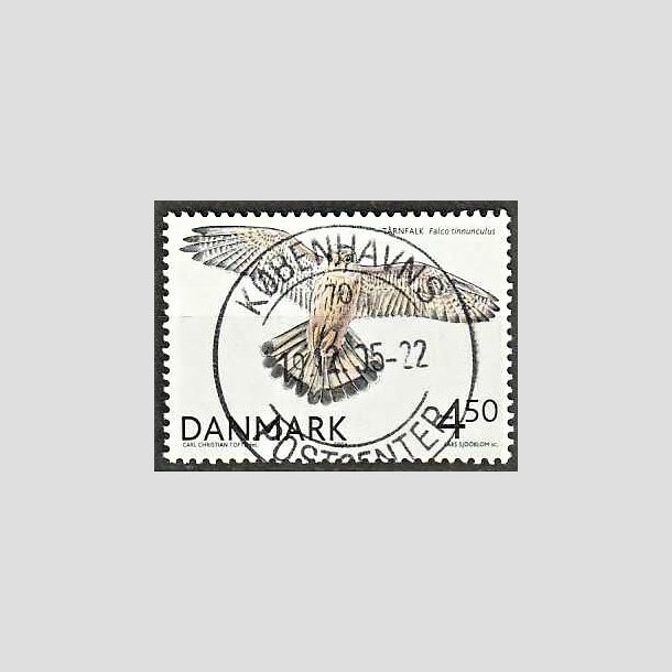 FRIMRKER DANMARK | 2004 - AFA 1409 - Rovfugle i Danmark - 4,50 Kr. Trnfalk - Pragt Stemplet