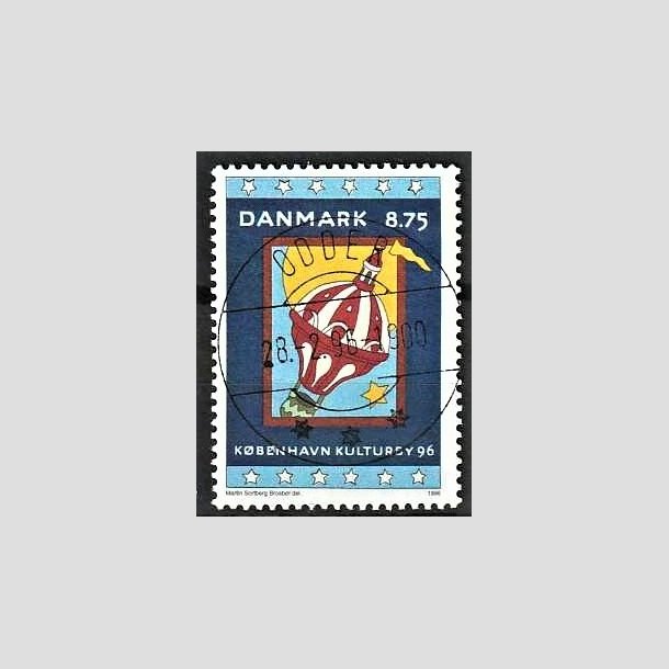 FRIMRKER DANMARK | 1996 - AFA 1109 - Kbenhavn Kulturby 96 - 8,75 Kr. flerfarvet - Pragt Stemplet Odder