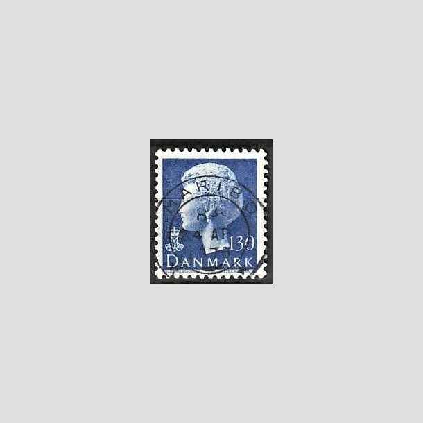 FRIMRKER DANMARK | 1975 - AFA 586 - Dronning Margrethe - 130 re bl - Lux Stemplet Maribo