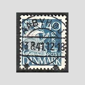FRIM�RKER DANMARK | 1940 - AFA 260 - Karavel 40 �re bl� Type II - Lux Stemplet Aabyh�j