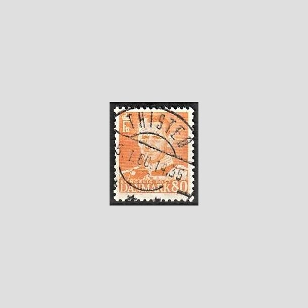 FRIMRKER DANMARK | 1952-53 - AFA 341 - Fr. IX 80 re orange - Lux Stemplet Thisted