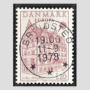 FRIM�RKER DANMARK | 1978 - AFA 658 - Europam�rker - 1,20 Kr. r�d - Pragt Stemplet Grindsted