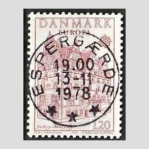FRIM�RKER DANMARK | 1978 - AFA 658 - Europam�rker - 1,20 Kr. r�d - Pragt Stemplet Esperg�rde