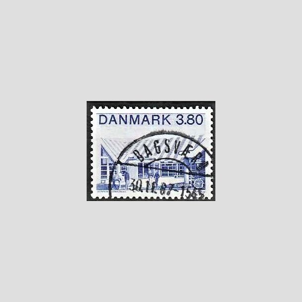 FRIMRKER DANMARK | 1987 - AFA 883 - Europamrker - 3,80 Kr. bl - Pragt Stemplet Bagsvrd