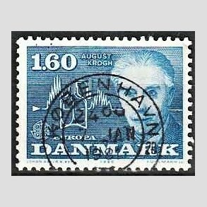 FRIM�RKER DANMARK | 1980 - AFA 696 - Europam�rker - 1,60 Kr. bl� - Pragt Stemplet K�benhavn