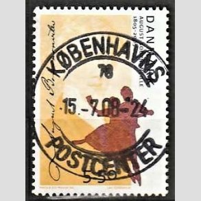 FRIM�RKER DANMARK | 2005 - AFA 1433 - August Bournoneville - 5,50 Kr. flerfarvet - Pragt Stemplet