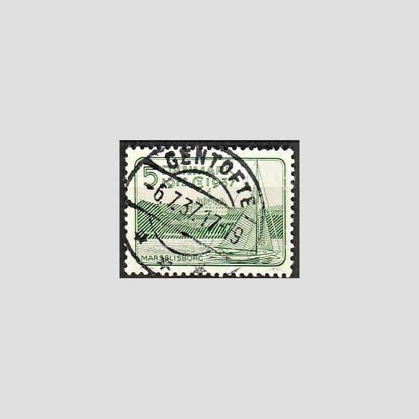 FRIMRKER DANMARK | 1937 - AFA 239 - Chr. X 25 re jubilum 5 re grn - Lux Stemplet Gentofte