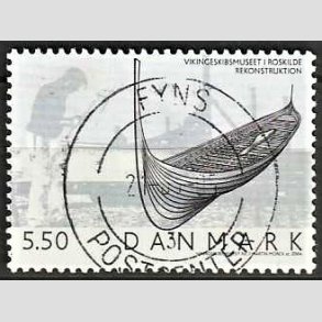 FRIM�RKER DANMARK | 2004 - AFA 1401 - Vikingeskibsmuseet - 5,50 Kr. Rekonstruktion - Pragt Stemplet