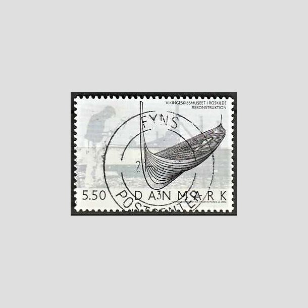 FRIMRKER DANMARK | 2004 - AFA 1401 - Vikingeskibsmuseet - 5,50 Kr. Rekonstruktion - Pragt Stemplet