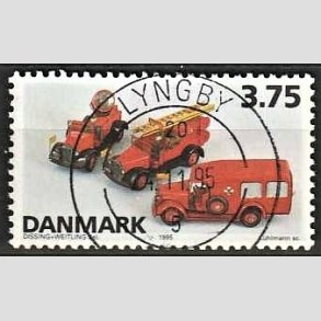 FRIM�RKER DANMARK | 1995 - AFA 1103 - Dansk leget�j - 3,75 Kr. flerfarvet - Pragt Stemplet Lyngby