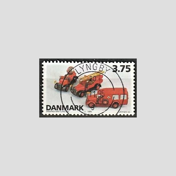 FRIMRKER DANMARK | 1995 - AFA 1103 - Dansk legetj - 3,75 Kr. flerfarvet - Pragt Stemplet Lyngby