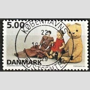 FRIM�RKER DANMARK | 1995 - AFA 1104 - Dansk leget�j - 5,00 Kr. flerfarvet - Pragt Stemplet