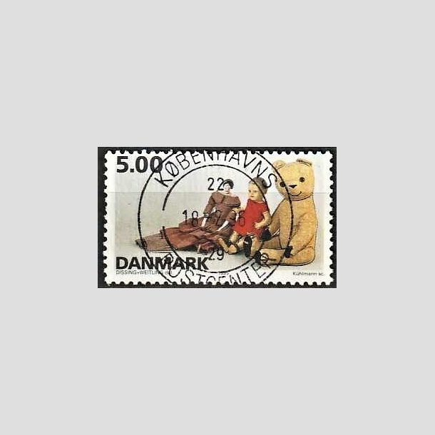 FRIMRKER DANMARK | 1995 - AFA 1104 - Dansk legetj - 5,00 Kr. flerfarvet - Pragt Stemplet