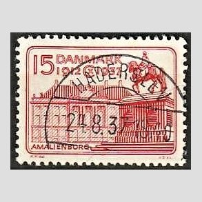 FRIM�RKER DANMARK | 1937 - AFA 241 - Chr. X 25 �re jubil�um 15 �re r�d - Lux Stemplet Haderslev