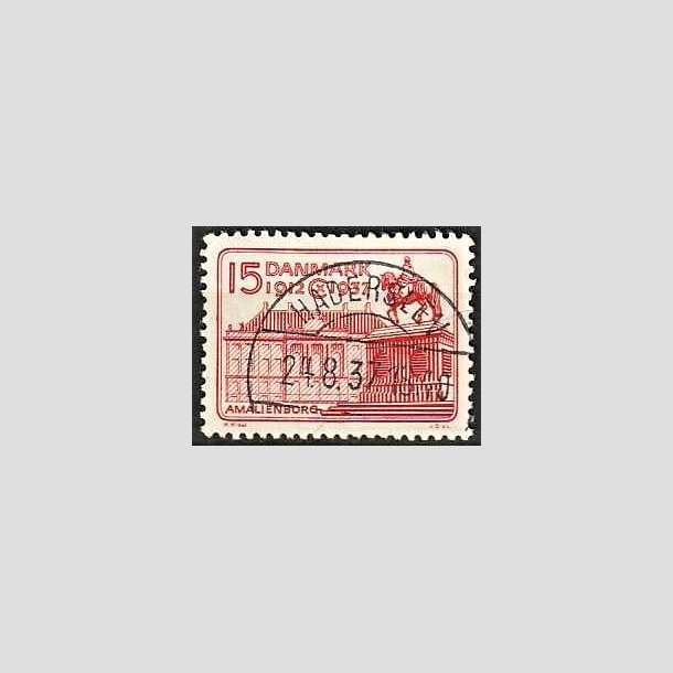 FRIMRKER DANMARK | 1937 - AFA 241 - Chr. X 25 re jubilum 15 re rd - Lux Stemplet Haderslev