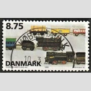 FRIM�RKER DANMARK | 1995 - AFA 1105 - Dansk leget�j - 8,75 Kr. flerfarvet - Pragt Stemplet