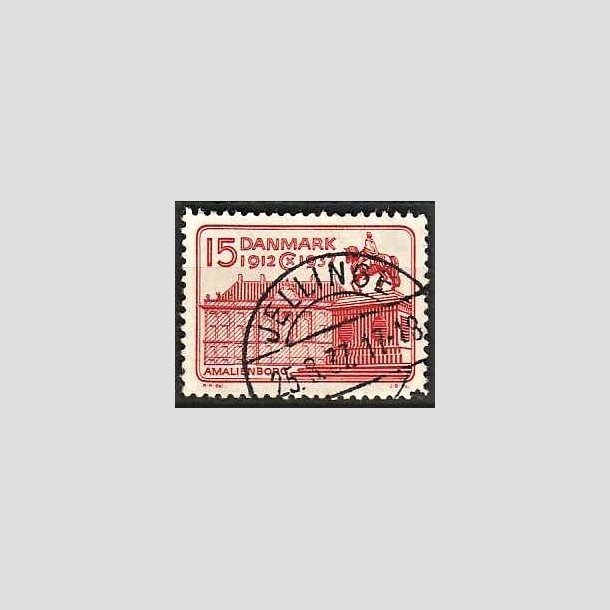 FRIMRKER DANMARK | 1937 - AFA 241 - Chr. X 25 re jubilum 15 re rd - Lux Stemplet Jellinge