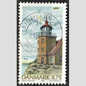 FRIM�RKER DANMARK | 1996 - AFA 1127 - Danske fyrt�rne - 8,75 Kr. flerfarvet - Pragt Stemplet
