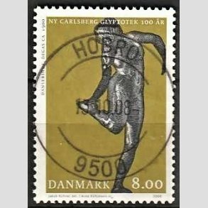 FRIM�RKER DANMARK | 2006 - AFA 1476 - Glyplotek 100 �r. - 8,00 Kr. Danserinde - Pragt Stemplet Hobro