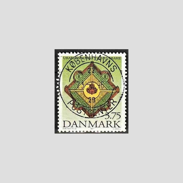 FRIMRKER DANMARK | 1995 - AFA 1101 - Tycho Brahe - 3,75 Kr. flerfarvet - Pragt Stemplet