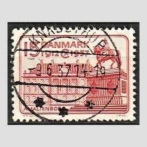 FRIM�RKER DANMARK | 1937 - AFA 241 - Chr. X 25 �re jubil�um 15 �re r�d - Lux Stemplet Knapstrup