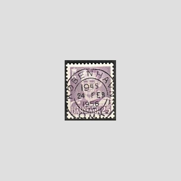 FRIMRKER DANMARK | 1955 - AFA 360 - Fr. IX 25 re violet - Lux Stemplet Kbenhavn