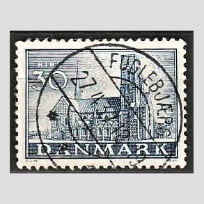 FRIM�RKER DANMARK | 1936 - AFA 233 - Reformationen 30 �re bl� - Lux Stemplet Fuglebj�rg