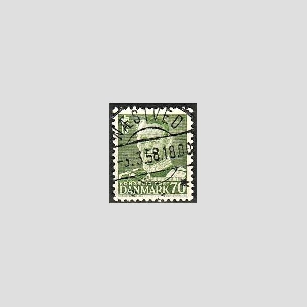 FRIMRKER DANMARK | 1950 - AFA 324 - Fr. IX 70 re mrkgrn - Lux Stemplet Nstved