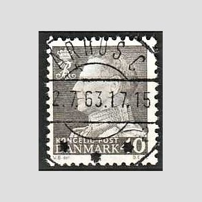 FRIMRKER DANMARK | 1961-62 - AFA 396 - Fr. IX 40 re gr - Pragt Stemplet rhus C