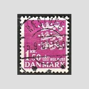 FRIMRKER DANMARK | 1962 - AFA 405 - Rigsvben 1,50 Kr. rdlilla - Lux Stemplet Nstved