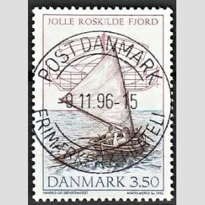 FRIM�RKER DANMARK | 1996 - AFA 1119 - Danske tr�joller - 3,50 Kr. flerfarvet - Pragt Stemplet