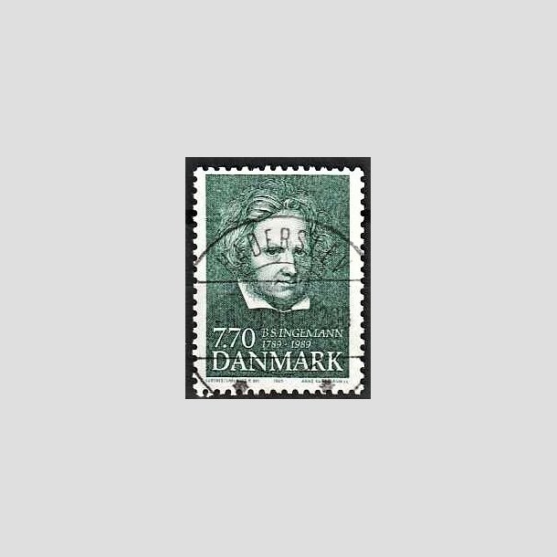 FRIMRKER DANMARK | 1989 - AFA 945 - B. S. Ingemann - 7,70 Kr. grn - Pragt Stemplet Haderslev (Pragtmrke)