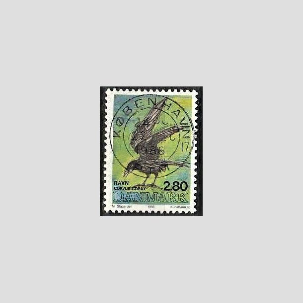FRIMRKER DANMARK | 1986 - AFA 864 - Danske fugle - 2,80 Kr. flerfarvet - Pragt Stemplet Kbenhavn