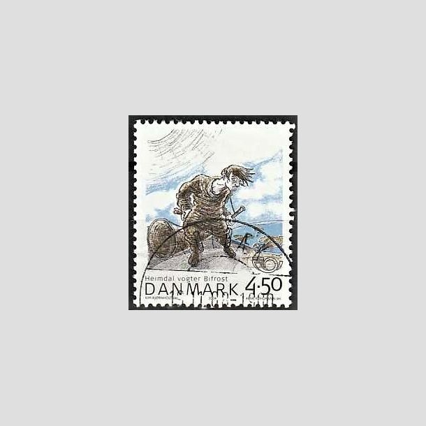 FRIMRKER DANMARK | 2004 - AFA 1384 - Heimdal - 4,50 Kr. flerfarvet - Pragt Stemplet Holbk