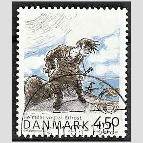 FRIM�RKER DANMARK | 2004 - AFA 1384 - Heimdal - 4,50 Kr. flerfarvet - Pragt Stemplet Holb�k