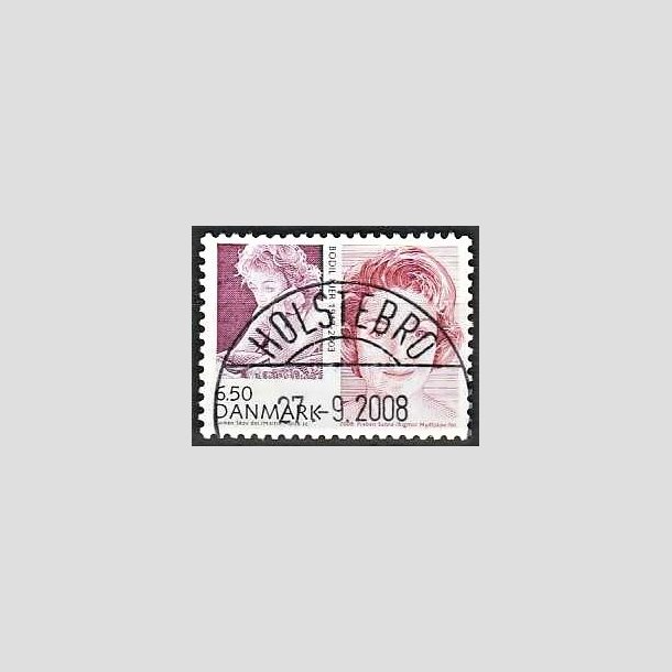 FRIMRKER DANMARK | 2008 - AFA 1552 - Store danskere 2. - 6,50 Kr. Bodil Kjer - Pragt Stemplet Holstebro