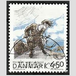 FRIM�RKER DANMARK | 2004 - AFA 1384 - Heimdal - 4,50 Kr. flerfarvet - Pragt Stemplet Holb�k
