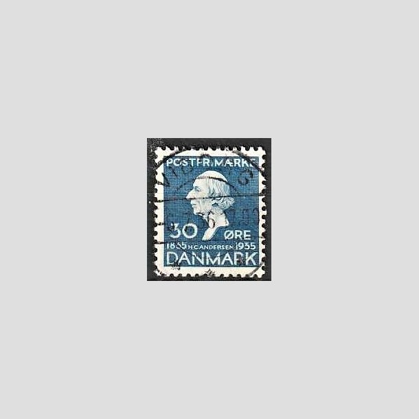 FRIMRKER DANMARK | 1935 - AFA 228 - H. C. Andersen 30 re bl - Lux Stemplet Viborg