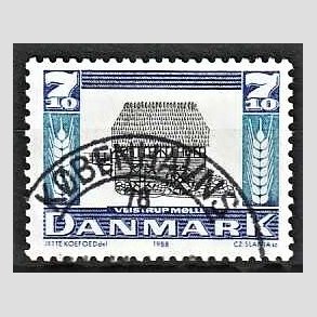 FRIM�RKER DANMARK | 1988 - AFA 920 - Gamle m�ller - 7,10 Kr. m�rkbl�/bl�/sort - Lux Stemplet