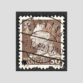 FRIMRKER DANMARK | 1967 - AFA 460 - Fr. IX 50 re brun - Lux Stemplet Frvang