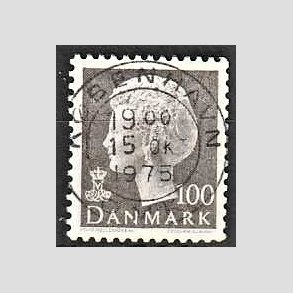 FRIMRKER DANMARK | 1975 - AFA 585 - Dronning Margrethe - 100 re gr - Pragt Stemplet Kbenhavn