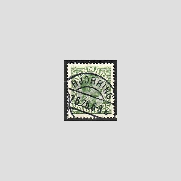 FRIMRKER DANMARK | 1925-26 - AFA 148 - Chr. X 25 re grn - Lux Stemplet Hjrring