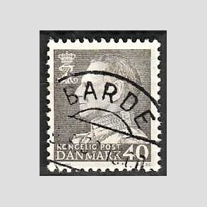 FRIMRKER DANMARK | 1961-62 - AFA 396 - Fr. IX 40 re gr - Pragt Stemplet Barde