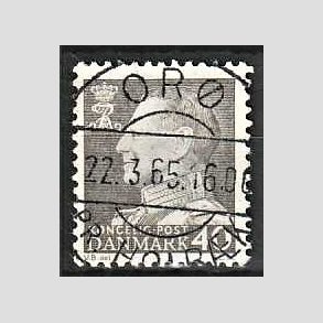 FRIMRKER DANMARK | 1961-62 - AFA 396 - Fr. IX 40 re gr - Pragt Stemplet Or pr. Holbk