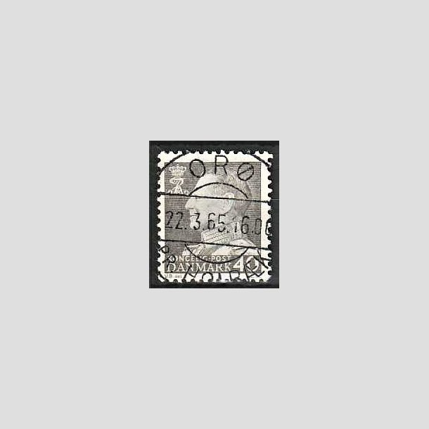 FRIMRKER DANMARK | 1961-62 - AFA 396 - Fr. IX 40 re gr - Pragt Stemplet Or pr. Holbk