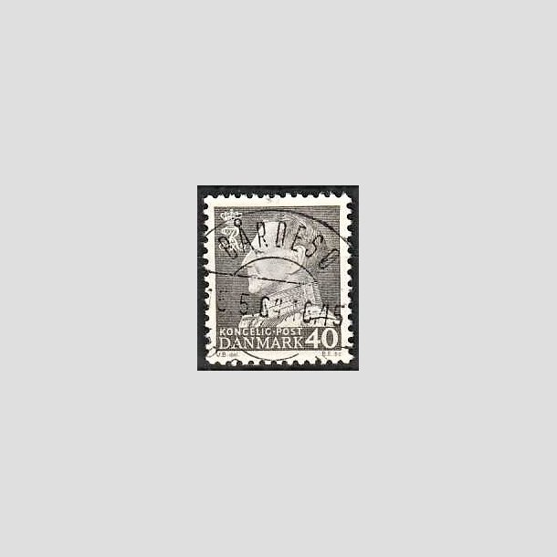 FRIMRKER DANMARK | 1961-62 - AFA 396 - Fr. IX 40 re gr - Pragt Stemplet Brdes