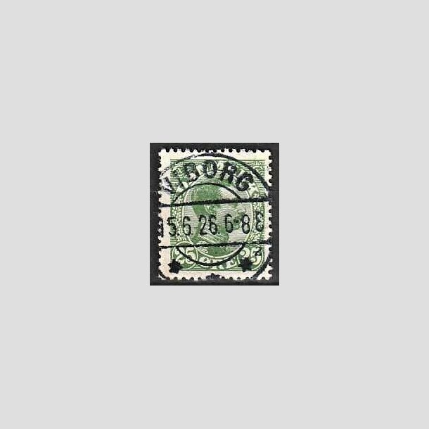 FRIMRKER DANMARK | 1925-26 - AFA 148 - Chr. X 25 re grn - Lux Stemplet Viborg