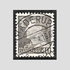 FRIMRKER DANMARK | 1961-62 - AFA 396 - Fr. IX 40 re gr - Pragt Stemplet Haderup