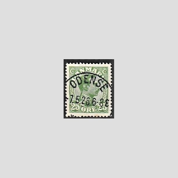 FRIMRKER DANMARK | 1925-26 - AFA 148 - Chr. X 25 re grn - Lux Stemplet Odense