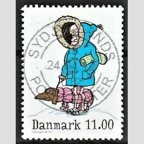 FRIM�RKER DANMARK | 2011 - AFA 1684 - Vintereventyr - 11,00 Kr. flerfarvet - Pragt Stemplet